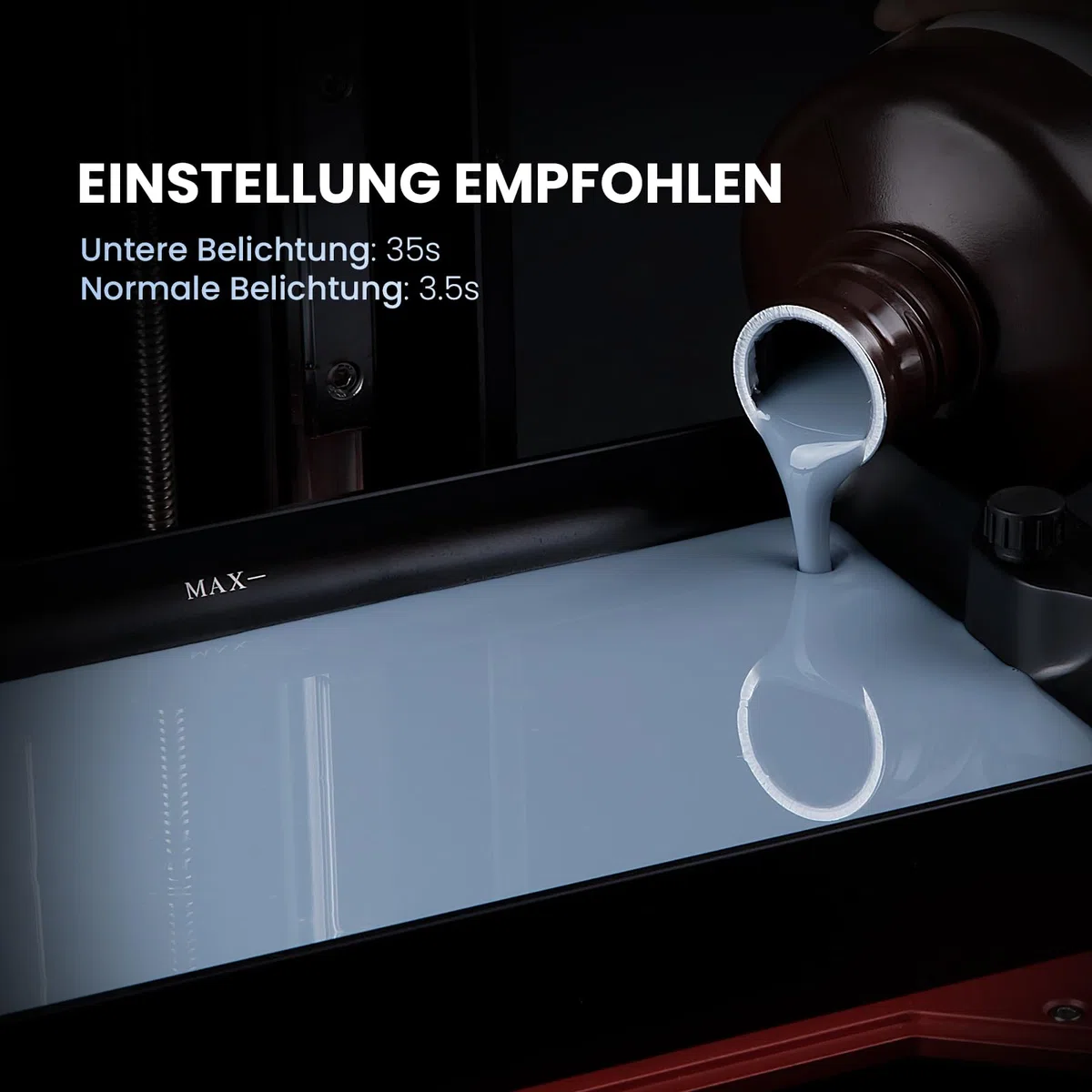 ELEGOO 3D Drucker Resin, UV 405nm Standard Resin mit Hohe Präzision und Schnelle UV-Härtung für MSLA/DLP/LCD 3D Drucker, Photopolymer-Kunstharz Flüssige 3D-Druckmaterialien, Grau 1000g