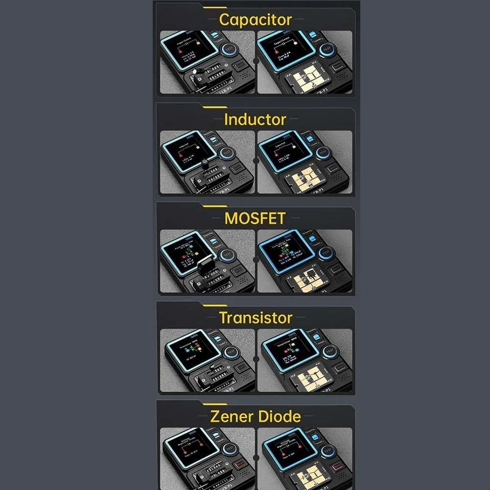 Yhenlovtt LCR-P1 Transistor-Tester, Tester, Transistor, Induktivität, Kapazitätswiderstand, Dioden-Triode, Kapazitätswiderstandsmesser, LCR ESR-Messgerät