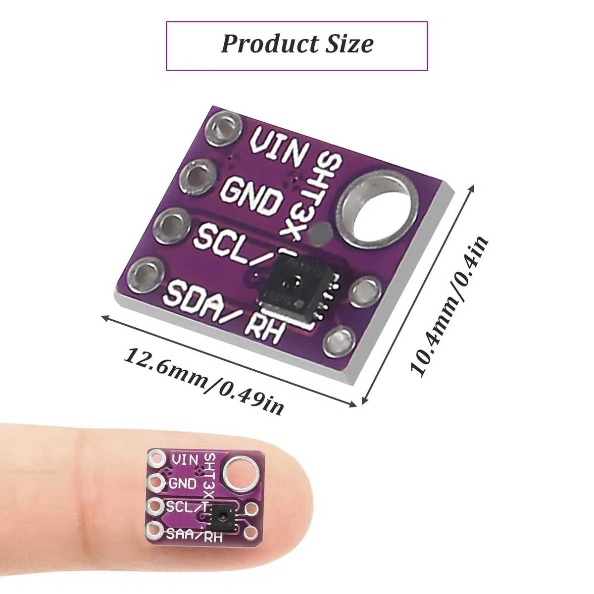 SHT31-D Temperatur Feuchtigkeit Sensor,Digital Temperatursensor Feuchtigkeitssensor Modul mit IIC I2C Schnittstelle,2.4~5.5VDC Humidity Sensor für Arduino（5 Stück）