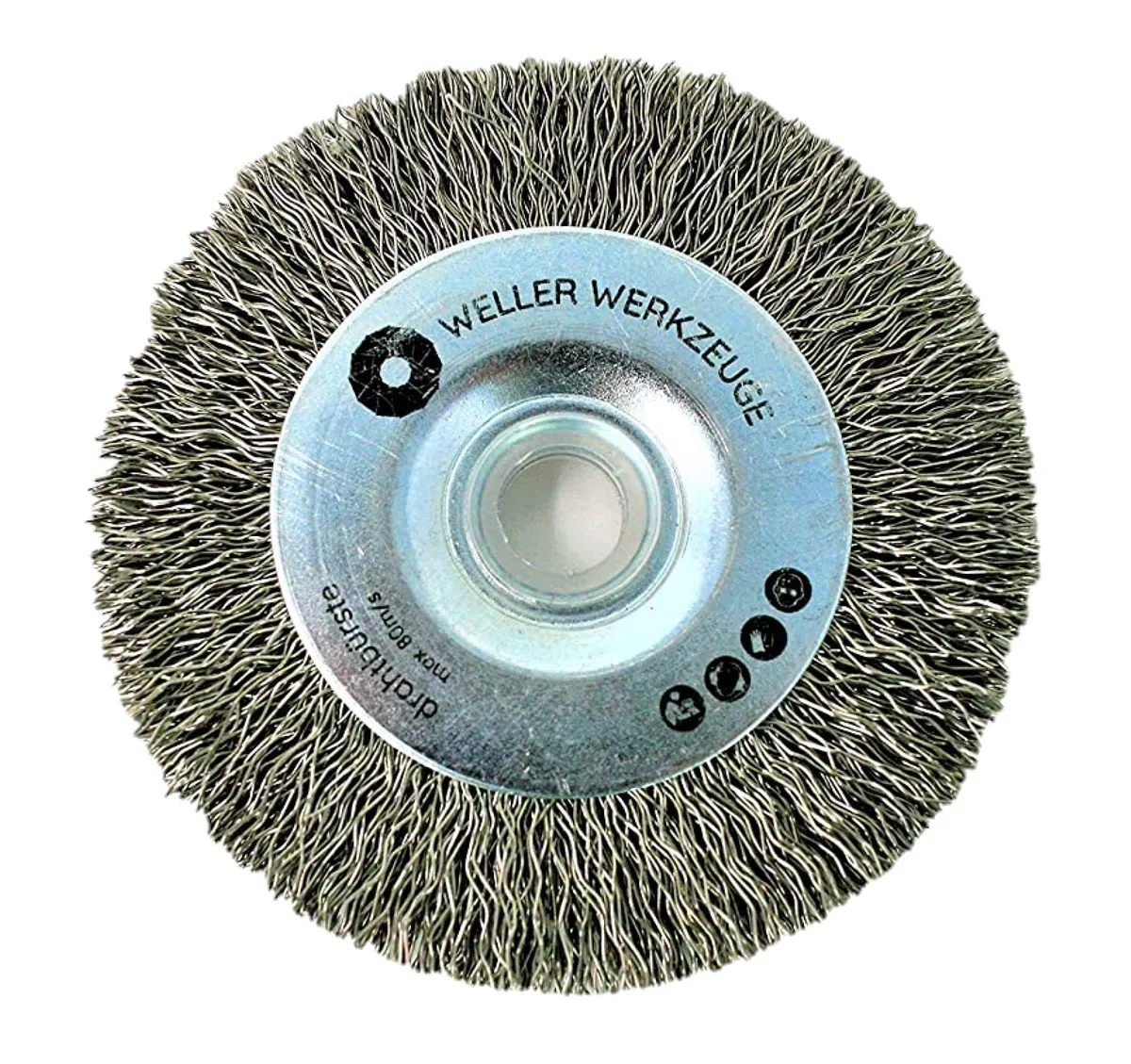 Drahtbürste Bürste Reinigungsscheibe kompatibel mit Bosch GWS 10,8 12V 76 Zubehör Stahl Edelstahl Holz Schleifscheiben