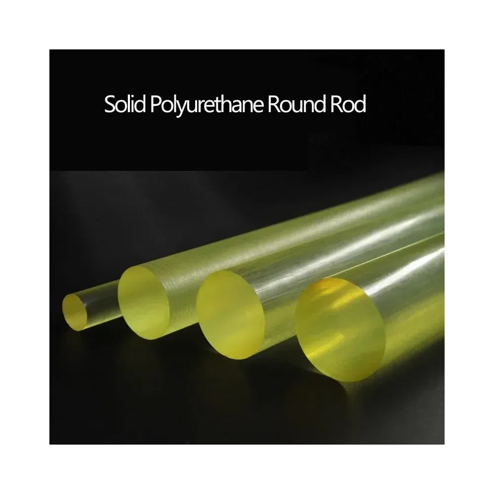 Polyurethan-Rundstab, elastischer Gummistab, Rindersehnenstab, massiver stoßdämpfender Rundstab, Durchmesser 60 mm, Länge 500 mm, 1 Stück.