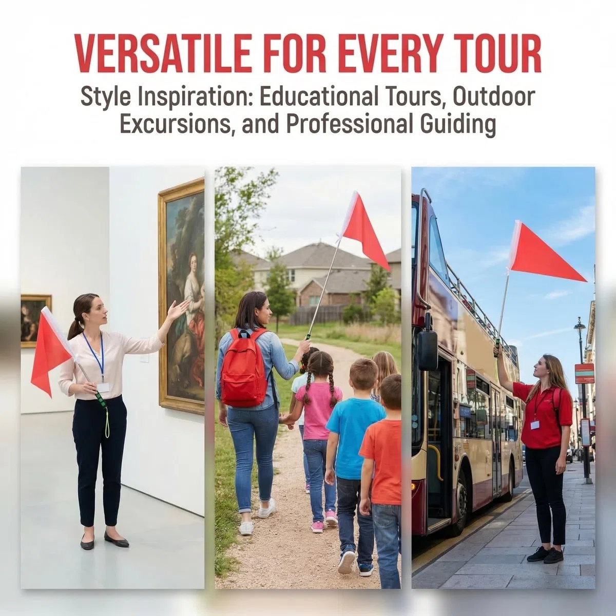 iplusmile Tourguide-flagge: Teleskop-handflagge Mit 1.2 m Verstellbarem Stab Kleine Tragbare Führungsfahne Für Schulausflüge Und Junge Mädchen Outdoor-aktivitäten Und Gruppenführung