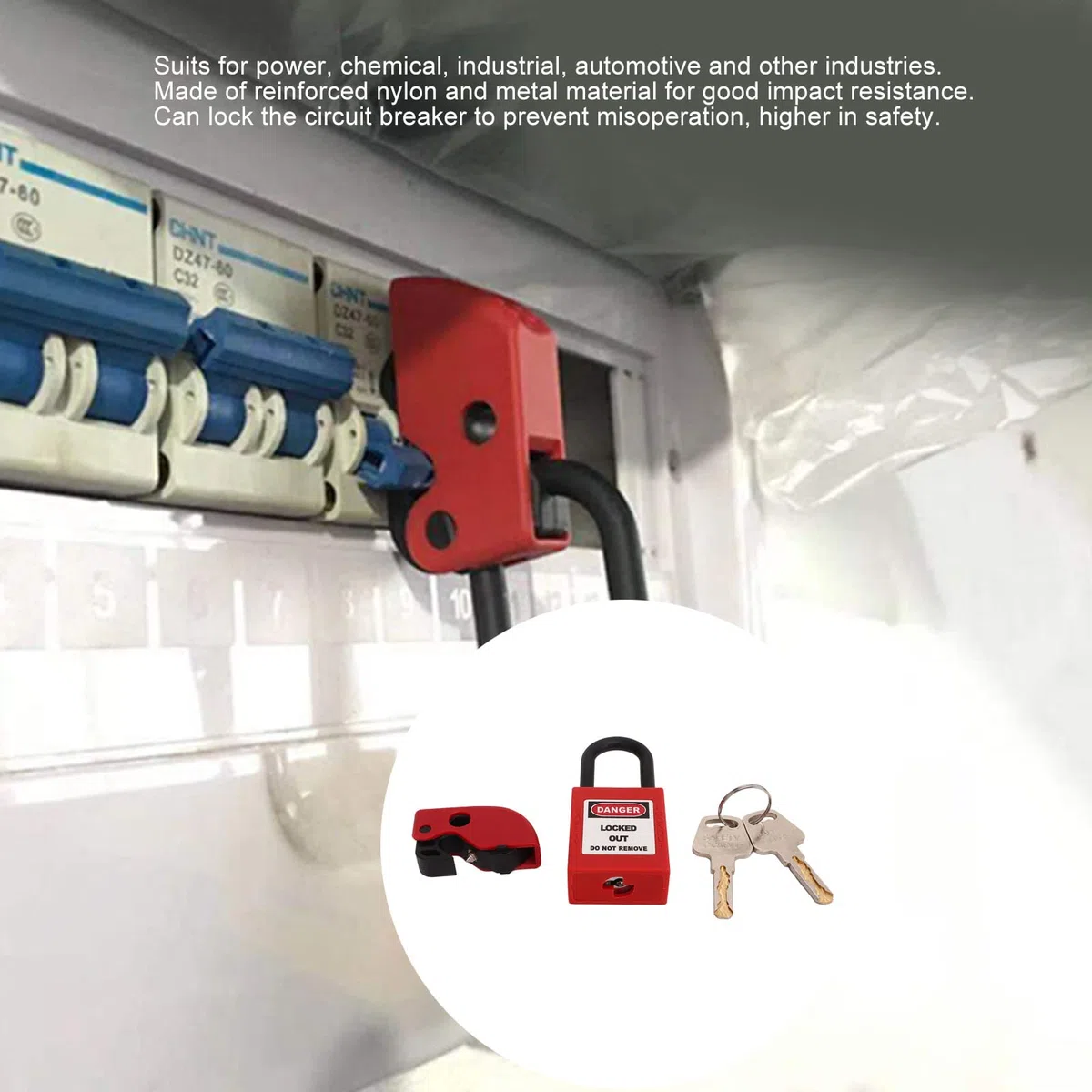Watris Veiyi Lockout Tagout Gerät, Universal Circuit Breaker Sicherungsautomat Lockout Kit, Sicherungsfinder Für Geräte Wartung, Enterprise Management