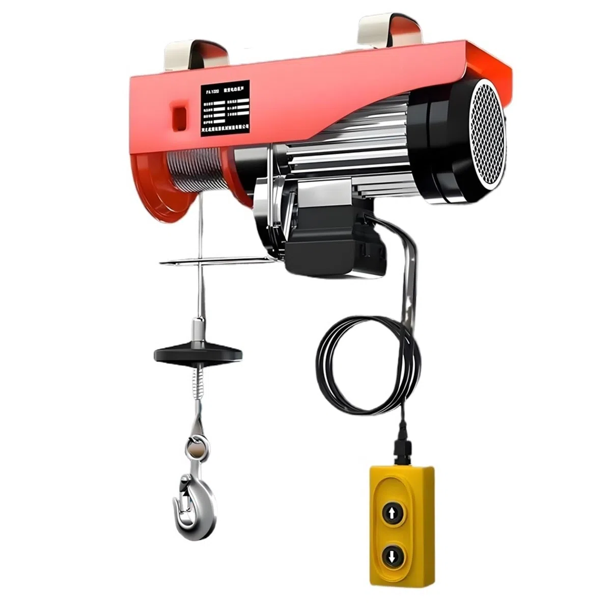 Elektrischer Hebezeugkran, elektrische Winde, elektrischer Stahlheber, Haushaltskleinhebekran 100-400 kg (PA600)