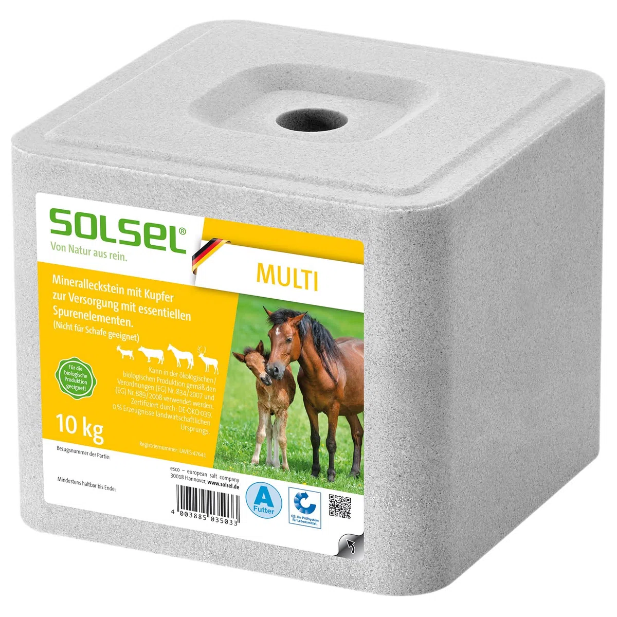 Leckstein Multi mit Kupfer 10 kg Pferde Wild Rinder Ziegen