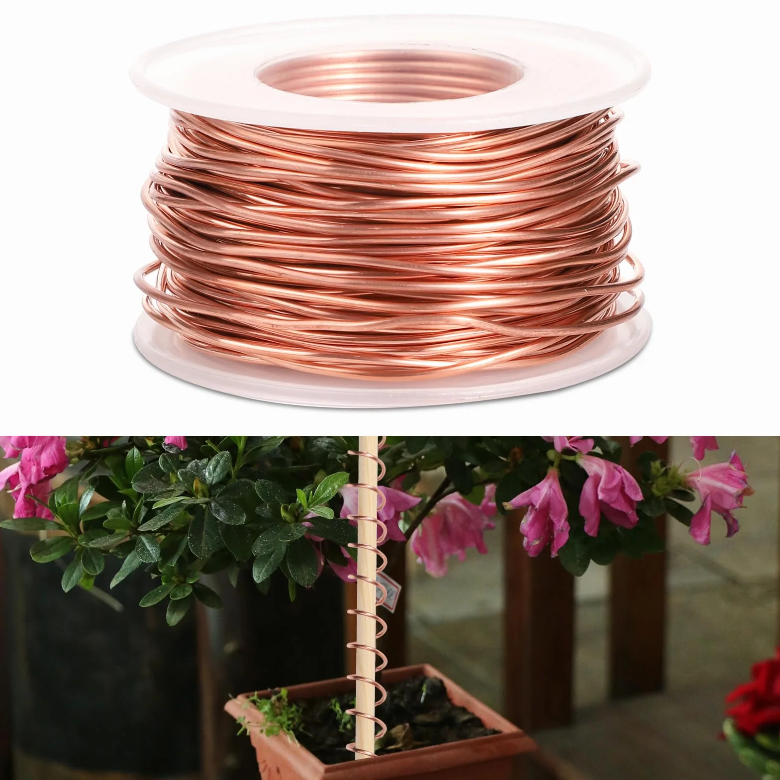Electroculture Gardening Kupferdraht, 20m 99,9% Reiner 16 Gauge Blanker Draht für Garten, Pflanzen und Gemüseanbau