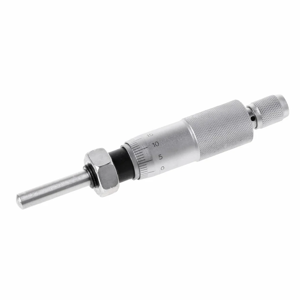 Hochgenaues Mikrometer, rund, Nadelart, Gewindemikrometer für Kopfmessung, Messwerkzeug, 0–25 mm, Metallmessgerät