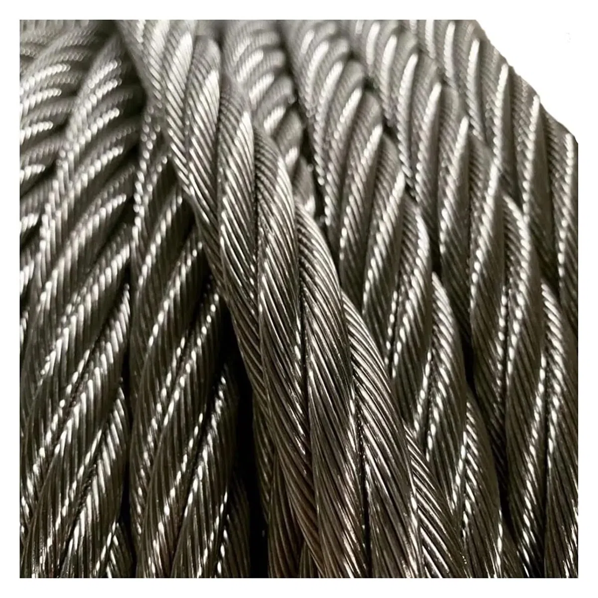 Edelstahldraht, Gartendraht, Edelstahlkabel, Drahtseil, 7 x 7 Stränge, 0,3 cm (1/8 Zoll), Silber, mehrere Größen(70M/229.6Ft)