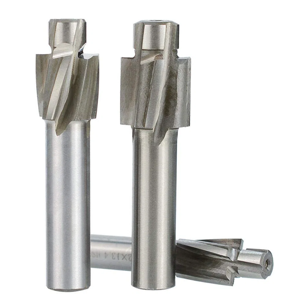 1pc 4 Flöte Senker Schaftfräser M3-M16 Pilot Nutting Tool Fräser Senker Schaftfräser Pilotloch HSS Fräser-M6,2x10x10,4x58