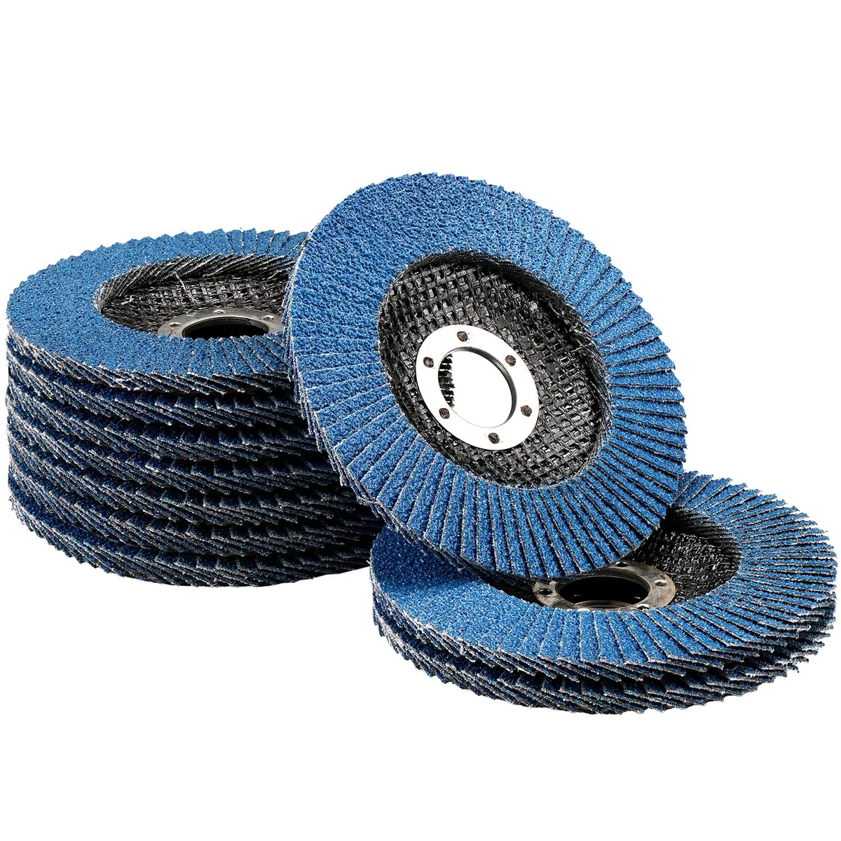 10 Stück Fächerscheiben Ø 115mm x 22mm Korn 40 Schleifscheiben T27 Lamellenscheiben für Winkelschleifer Poliermaschine