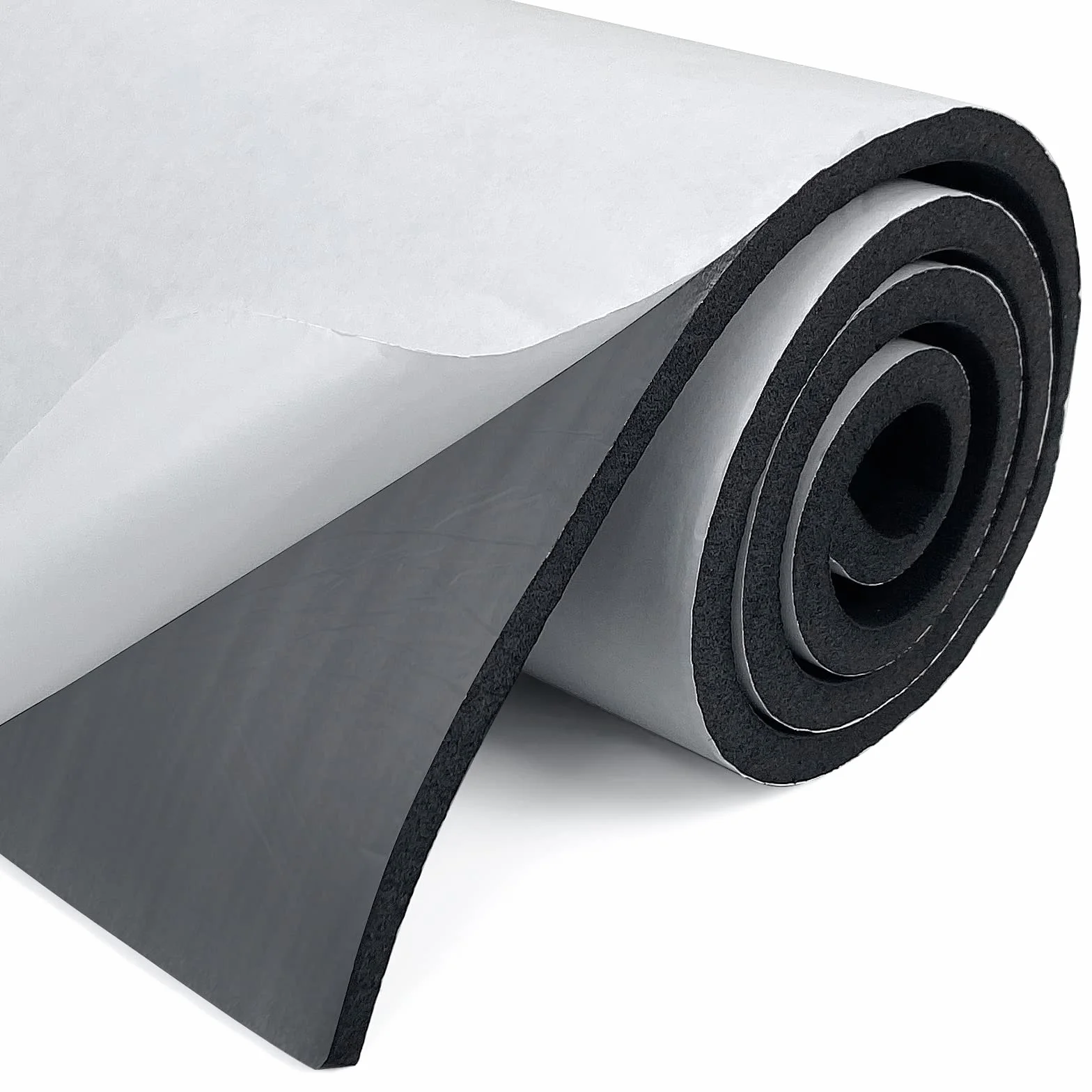Neopren Schaumstoffplatte Selbstklebende, 300mm(B) x6mm(D) x1.5m(L) Multifunktions Schaumstoff Selbstklebend, Schaumstoffrolle schalldämmung Rutschfest Isolierung Stoßdämpfung, Schwarz