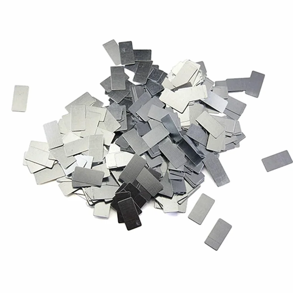 100 Stück Ultradünnes Verzinktes Eisenblech, 0,3 Mm 0,5 1,0 Mm Dickes, Rostfreies Eisenblech, Rechteckiges Kleines Eisenblech Zur Verwendung Mit Magneten(35x15x0.3mm)