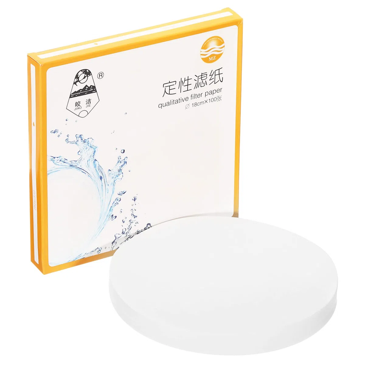 PATIKIL 100Stk 18cm Qualitatives Filterpapier Kreise Langsame Drehzahl Rund Labor Filter Papier Chemisch Industrieller Öl Prüftrichter Filter Papier