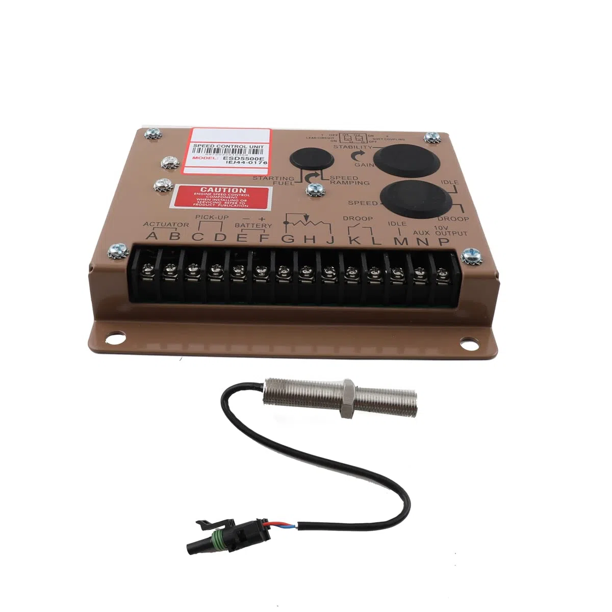 Heavy Duty Diesel Generator ADC120 Stellantrieb Actuator 12V + Regler ESD5500E Speed Controller + magnetischer Tonabnehmersensor MPU 3034572 für Generator 1 Satz Stellantrieb ADC120-12