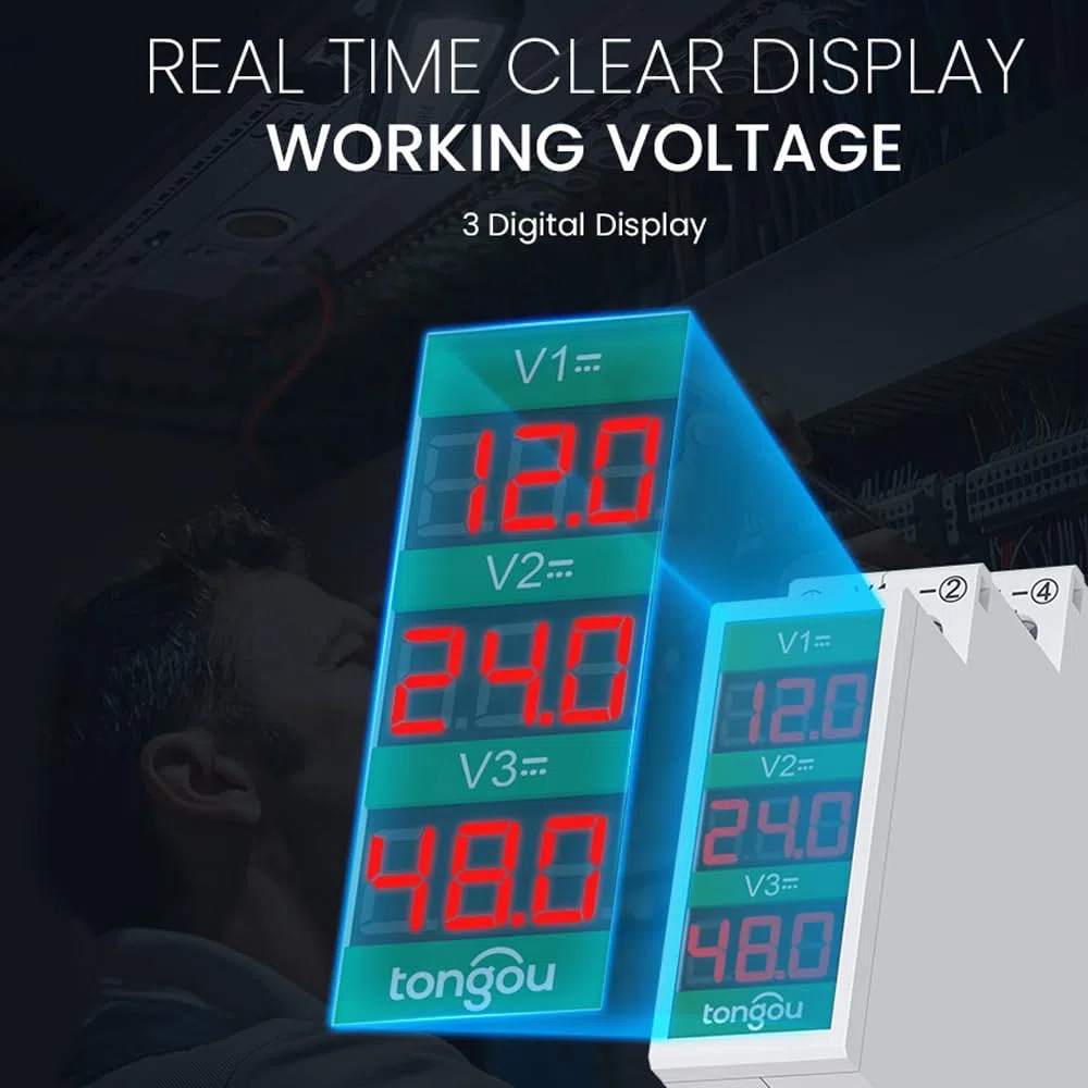 Tovme 2D DC Voltmeter DC11V 310V Digital Display LED Smart Mess (Tovme-1d)